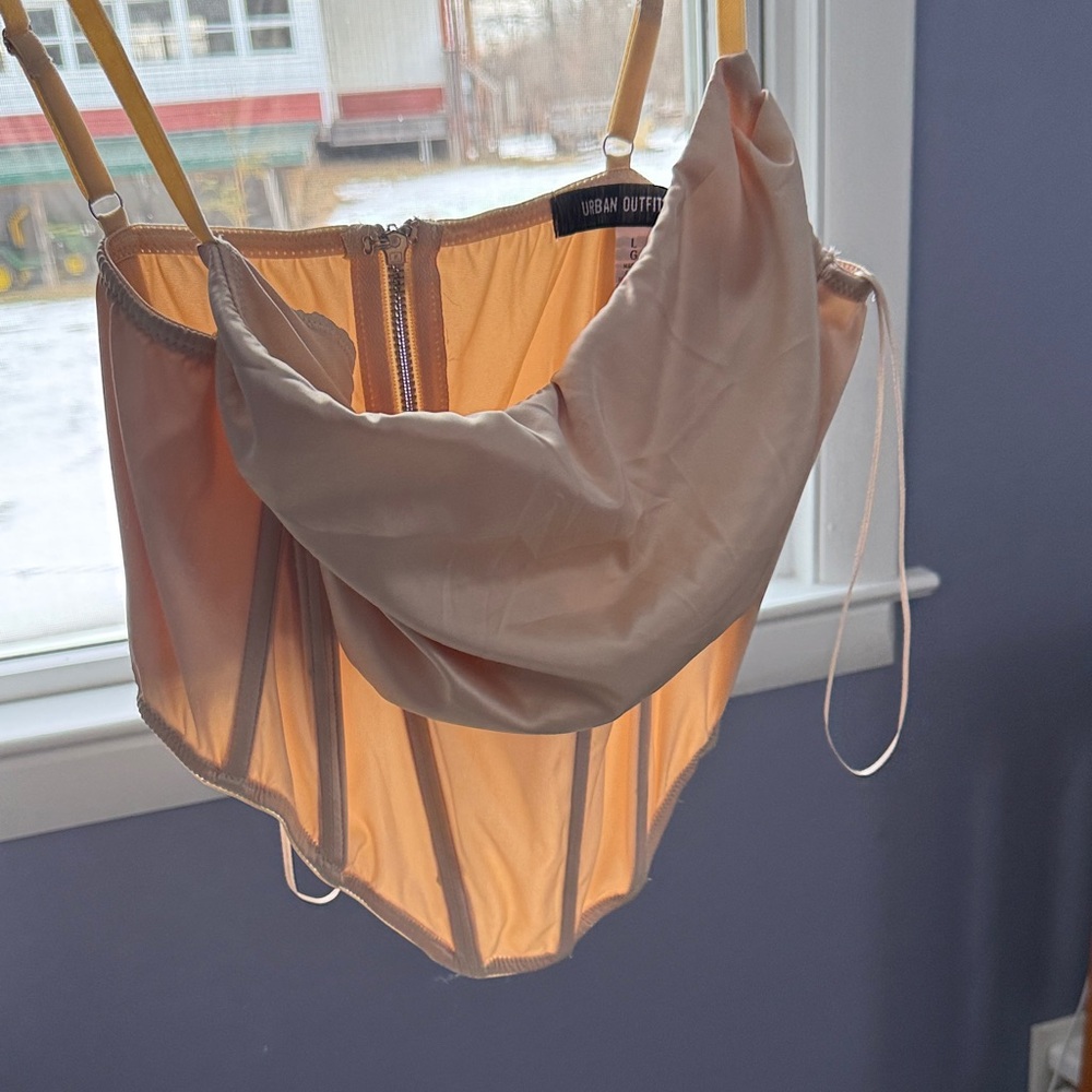 Urban Outfitters Champagne Satin Bustier - Picture 2 of 3